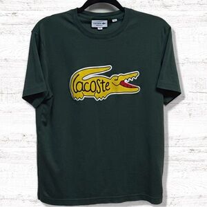 Lacoste Men's Green 100% Cotton Crewneck T-Shirt Size Medium